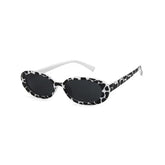 Unisex Small Oval Frame Sunglasses